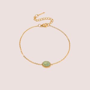 Green Dainty Bracelet