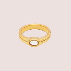 Pearl Geometric Ring