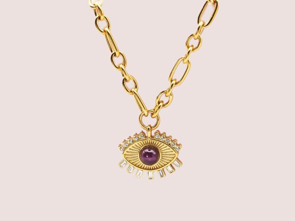 Chunky Evil Eye Necklace