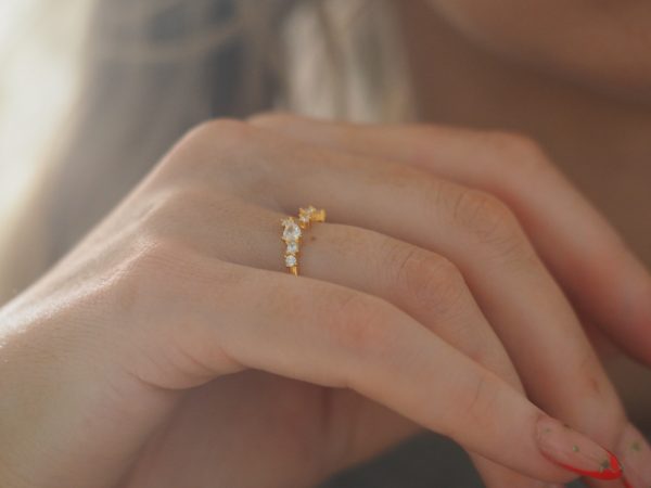 zircon dainty ring