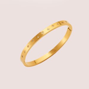 star bangle gold