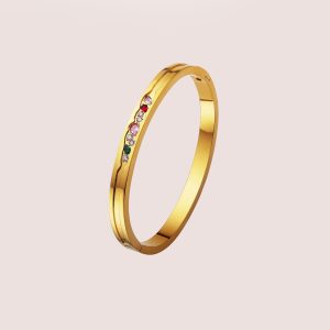 colourful zircon bangle