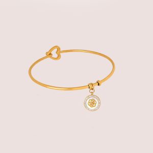 flower pendant bangle