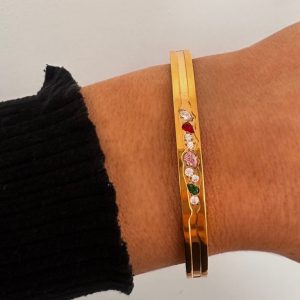 colourful zircon bangle