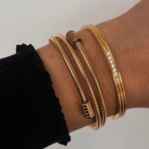 twist layered bangle