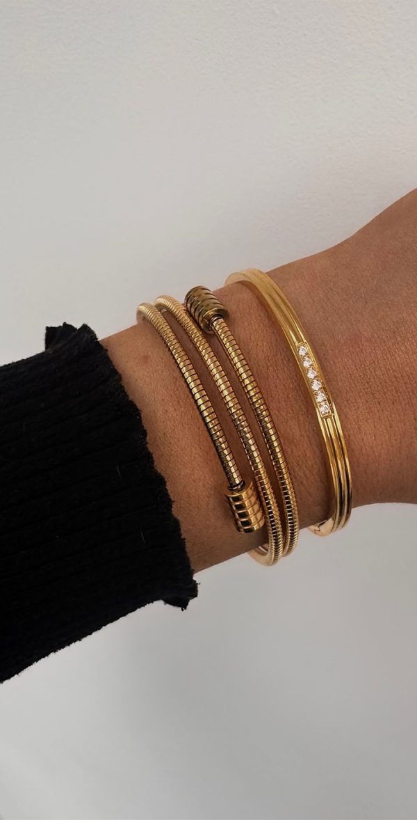 twist layered bangle