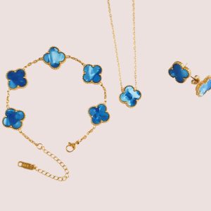 Shiny Blue Clover Set