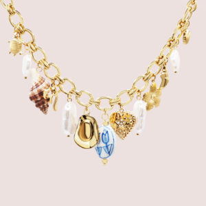 seashell charm necklace